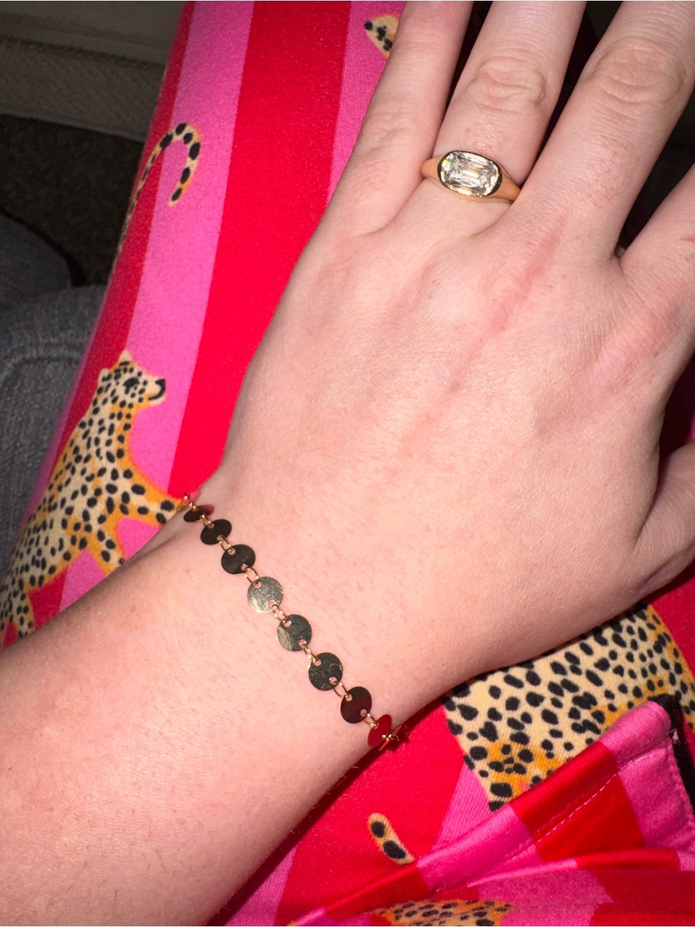 10K Gold Disc Link Bracelet - Lana Jewelry